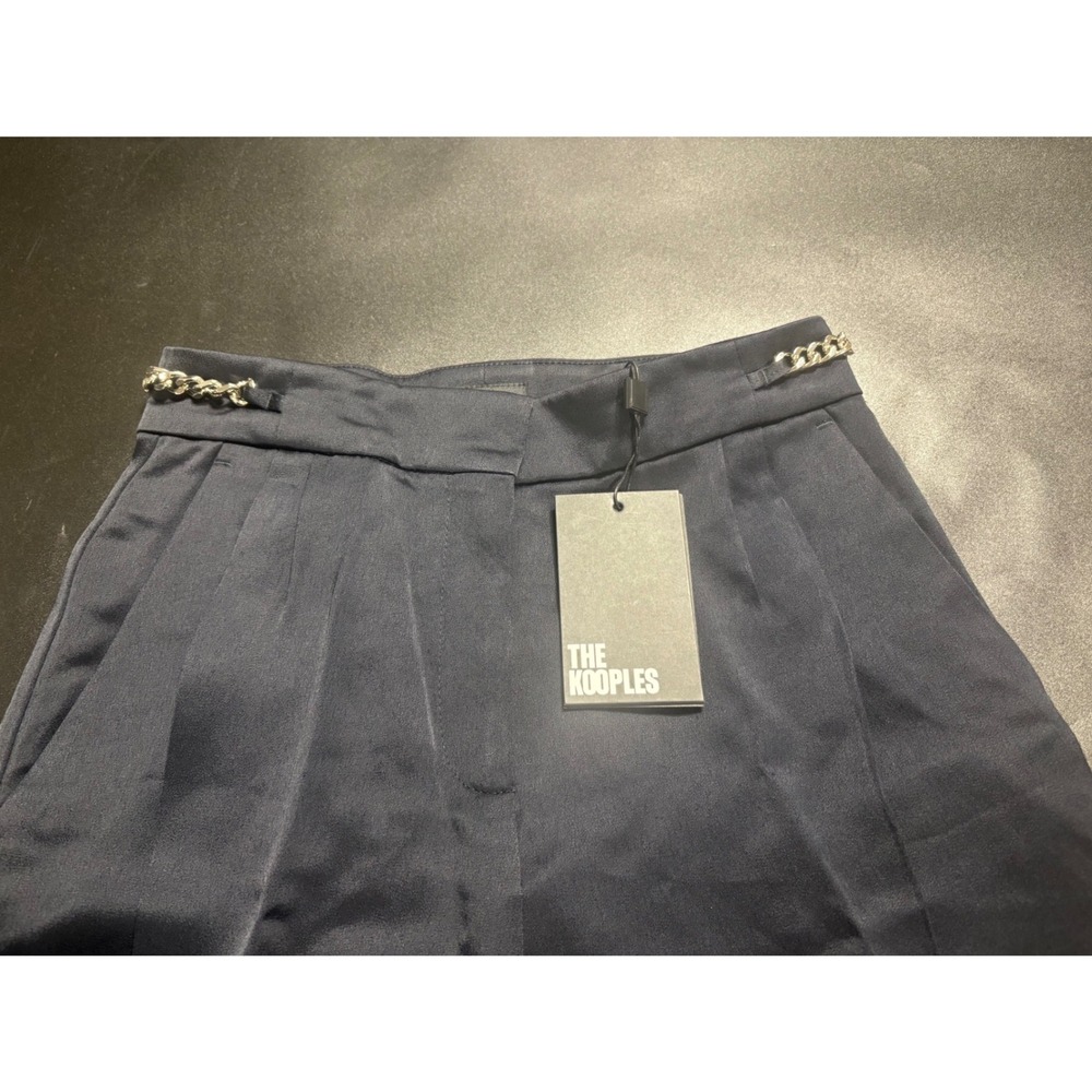 The Kooples NEW Designer Tailored Dress Pants Slim Fit Navy Size XS MSRP‎ $375